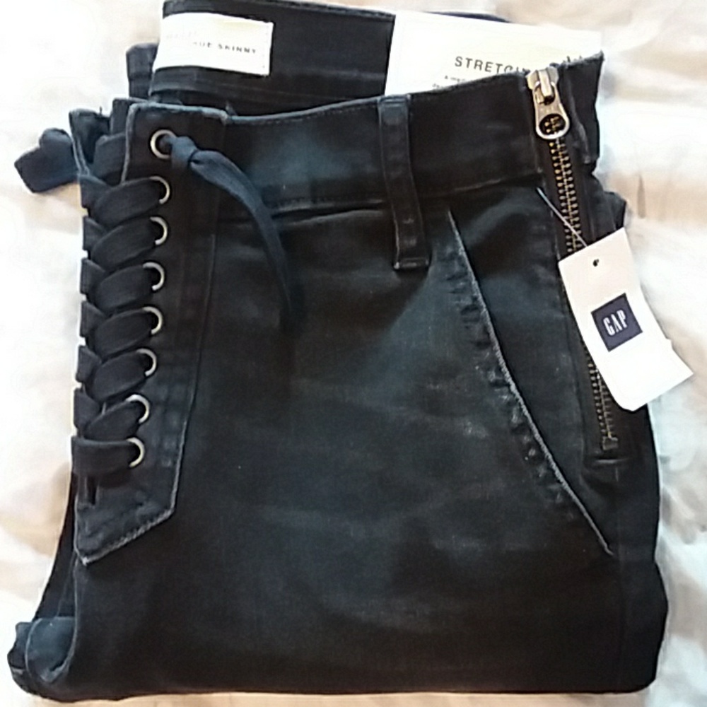 NWT Gap stretch, true skinny, moto, ankle jeans